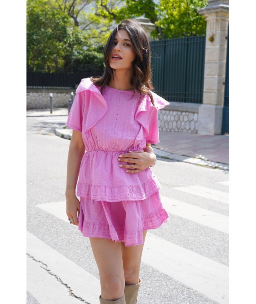 Isabelle pink dress basket pas cher