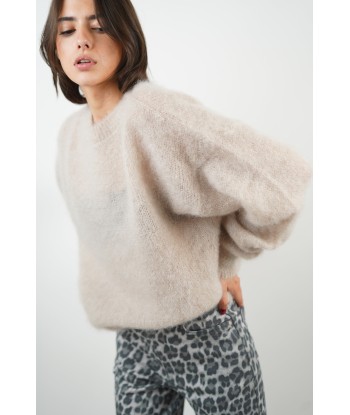 Beigefarbener Mohairpullover von Lucie les muscles