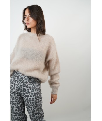 Beigefarbener Mohairpullover von Lucie les muscles