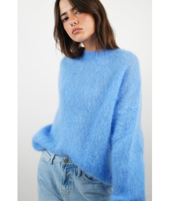 Lucie blauer Mohairpullover plus qu'un jeu 