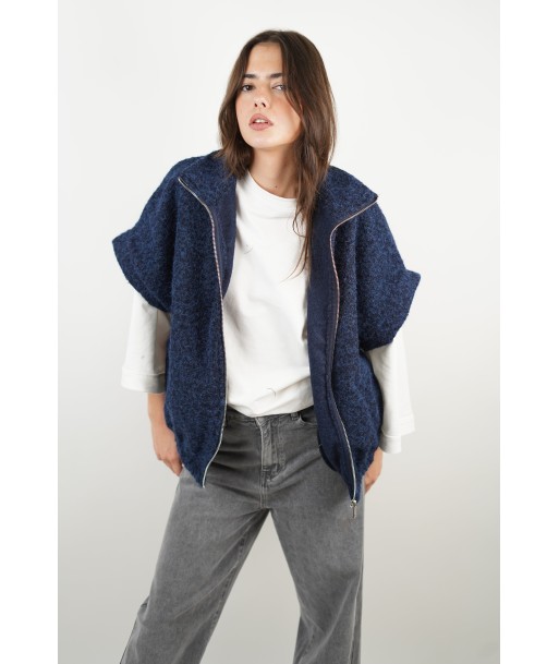 Manon blaue Bomberjacke de pas cher