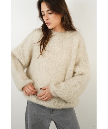 Beigefarbener Mohairpullover von Dina Profitez des Offres !