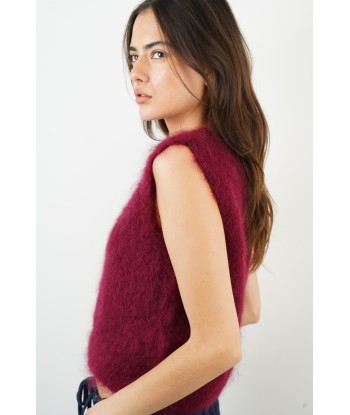 Weinroter Mohairpullover Jesse Pour