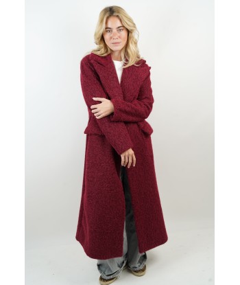 Manteau Ella bordeaux Faites des économies