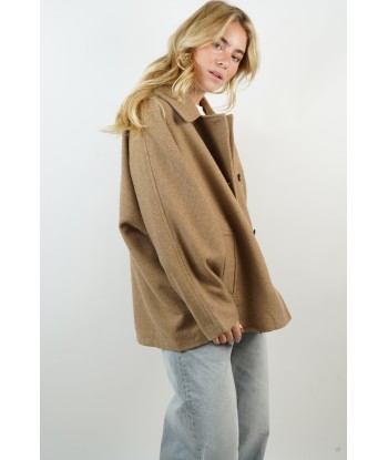 Manteau Margarette noisette en linge