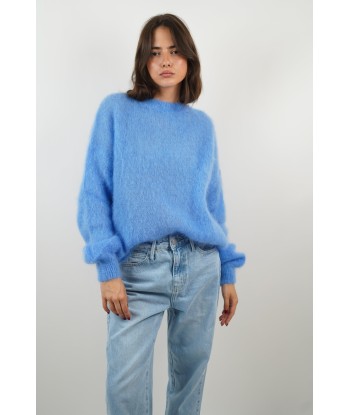 Pull Lucie mohair bleu les muscles