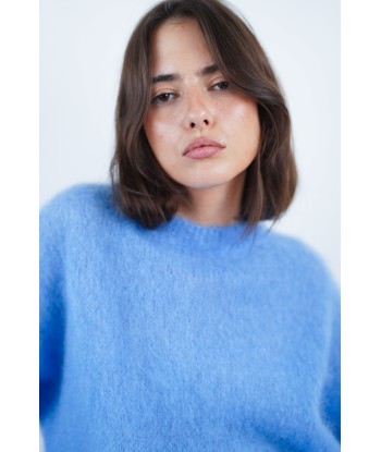 Pull Lucie mohair bleu les muscles