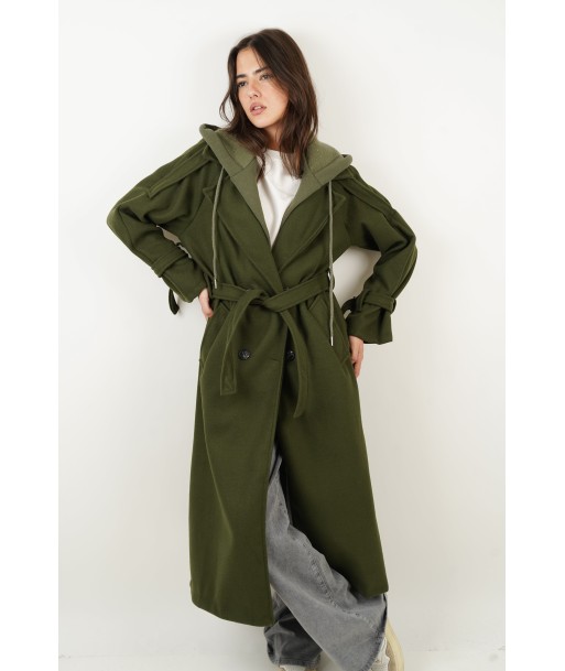 Manteau Sasha kaki livraison gratuite