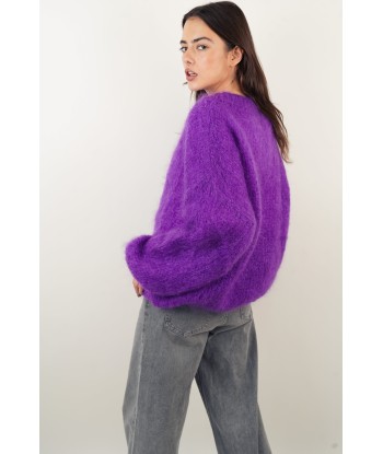 Pull Dina mohair violet une grave pollution 