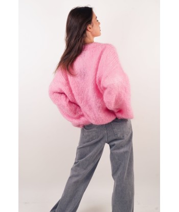 Pull Dina mohair rose plus qu'un jeu 