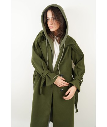 Manteau Sasha kaki livraison gratuite