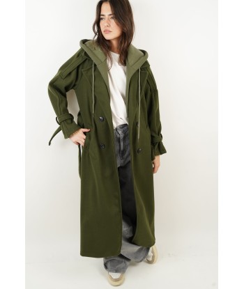 Manteau Sasha kaki livraison gratuite