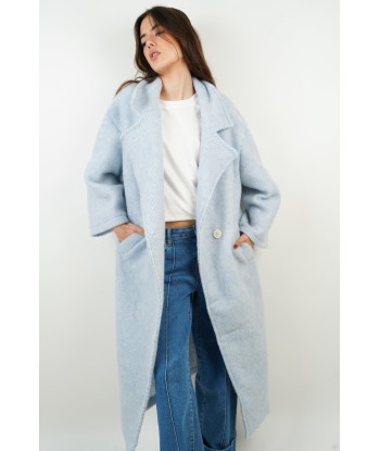 Manteau en laine Gabriela bleu Le MVP de beaucoup