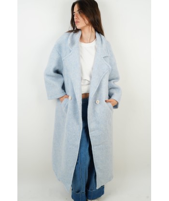 Manteau en laine Gabriela bleu Le MVP de beaucoup