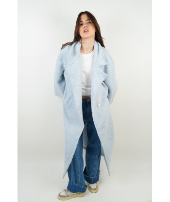 Manteau en laine Gabriela bleu Le MVP de beaucoup