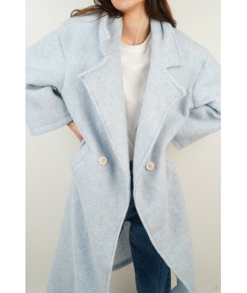 Manteau en laine Gabriela bleu Le MVP de beaucoup