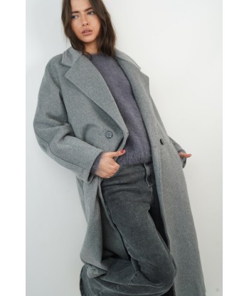 Manteau Jeanne gris soldes