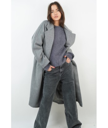 Manteau Jeanne gris soldes