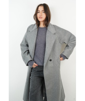 Manteau Jeanne gris soldes