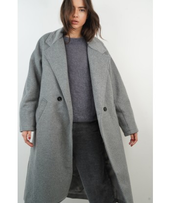 Manteau Jeanne gris soldes