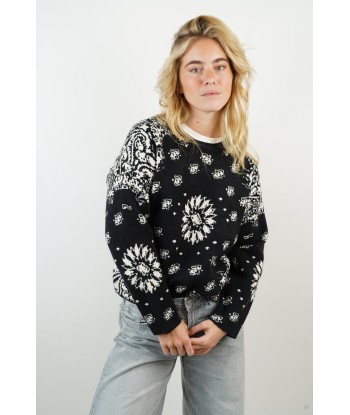 Pull cachemire/laine Ema noir destockage