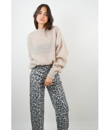 Beigefarbener Mohairpullover von Lucie basket pas cher