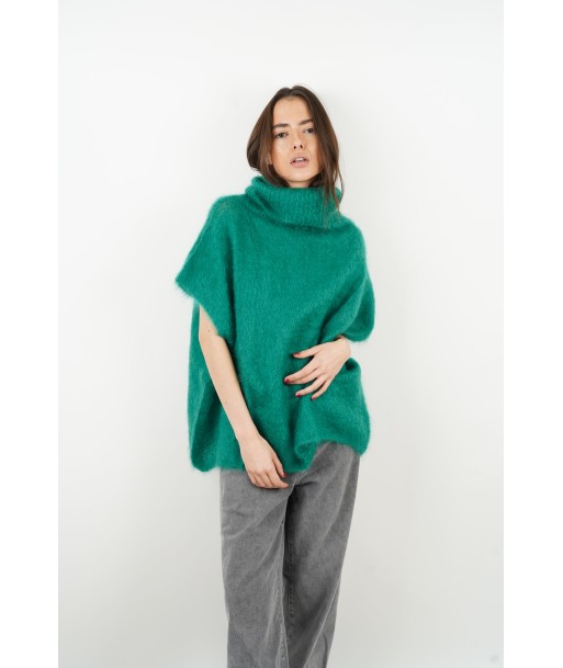 Pietra grüner Mohairpullover Véritable concentré