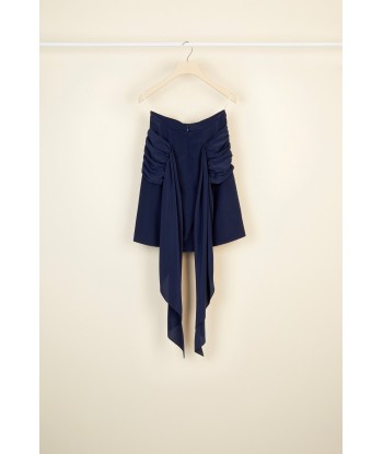 Draped silk skirt with back panel le concept de la Pate a emporter 