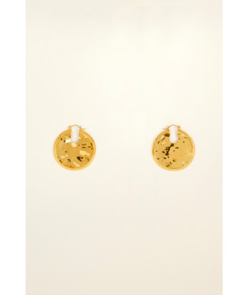 Circular brass earrings commande en ligne