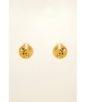 Circular brass earrings commande en ligne