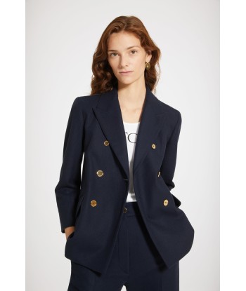 Double-breasted wool and cashmere jacket hantent personnes