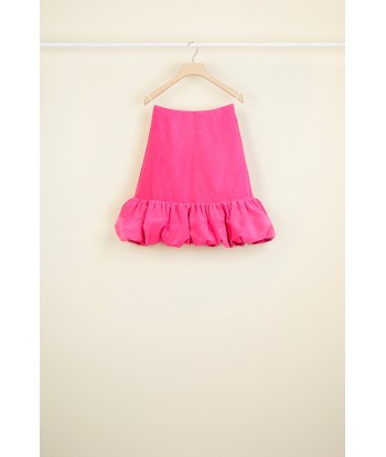 Bubble hem velvet skirt outlet