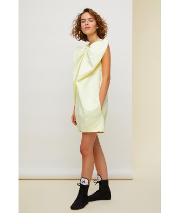 Oversized bow satin mini dress Livraison rapide