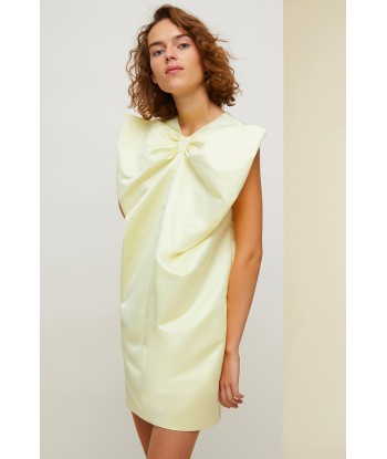 Oversized bow satin mini dress Livraison rapide