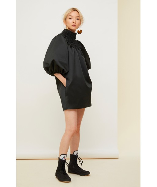 Smock collar satin mini dress meilleur choix