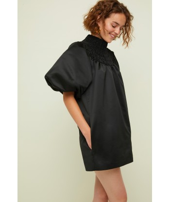 Smock collar satin mini dress meilleur choix