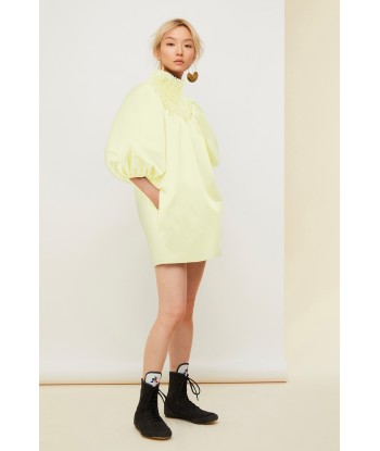 Smock collar satin mini dress le des métaux précieux