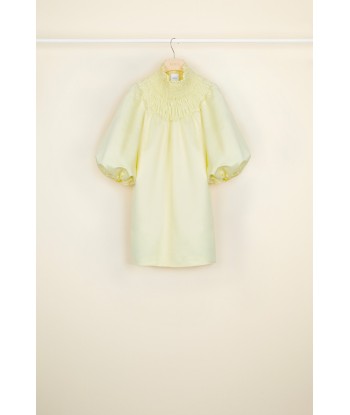 Smock collar satin mini dress le des métaux précieux