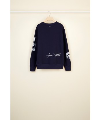 Printed cotton oversized sweatshirt Vous souhaitez 