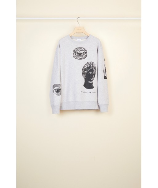 Printed cotton oversized sweatshirt Véritable concentré