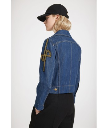 Embroidered logo denim jacket 2023