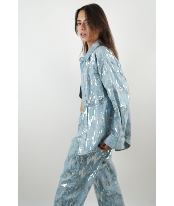 Sky blue Isabeau jacket en ligne des produits 