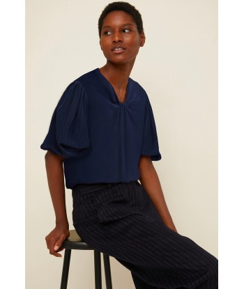 Cut Bow Top - Navy Par le système avancé 