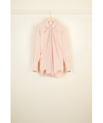 Draped silk blouse les ligaments