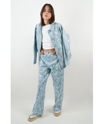 Sky blue Isabeau jacket en ligne des produits 