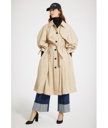 Cotton gabardine trench coat les ctes