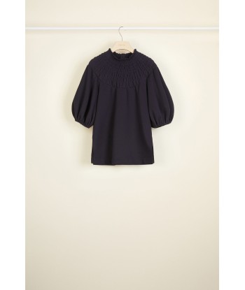 Smock collar cotton sweatshirt sur le site 