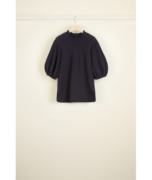 Smock collar cotton sweatshirt sur le site 