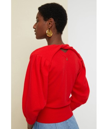 Twist collar wool jumper en ligne des produits 