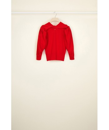 Twist collar wool jumper en ligne des produits 